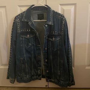 Zara studded denim jacket